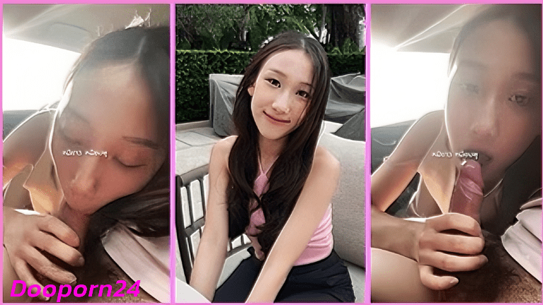 คลิปหลุด สาวไทย สาวหน้าสวยอมควยให้แฟนในรถ แฟนขอถ่ายคลิปไว้ดูเล่นตอนเงี่ยน อมควยให้แฟนจนแตกคาปากไปเลย