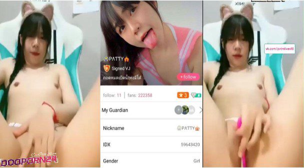 คลิปหลุด Mlive น้องแพท IDX-59643420 สาวหมวยตัวเล็กไลฟ์สดเกี่ยวเบ็ดเล่นหีโคตรฟิน จับของเล่นกะแทกหีโคตรเด็ดครางเสียวจนหีแฉะ