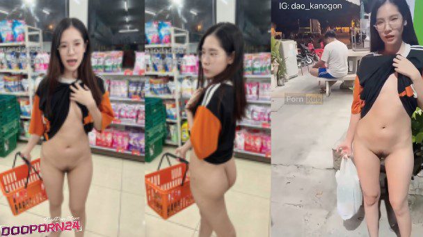 คลิปหลุดน้องดาว VK เปลือยหีในเซเว่นอีเลฟเว่น DAO_KANOGON สาวหน้าหมวยหีขาวเปิดหีโชว์ในที่สาธารณะ กางเกงในไม่ใส่มาเดินซื้อของกินกลับบ้าน โชว์เสียวสุดๆ