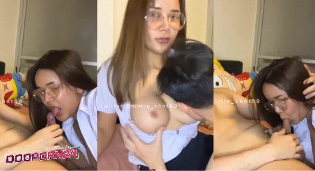 คลิปหลุดดาวทวิตเตอร์ น้องมีมี่ Mimie_chnt69 นักศึกษา สาวแว่นนมใหญ่ นัดเย็ดหนุ่มในแอพ จับโม๊กควยเสียวๆก่อนเย็ดสด