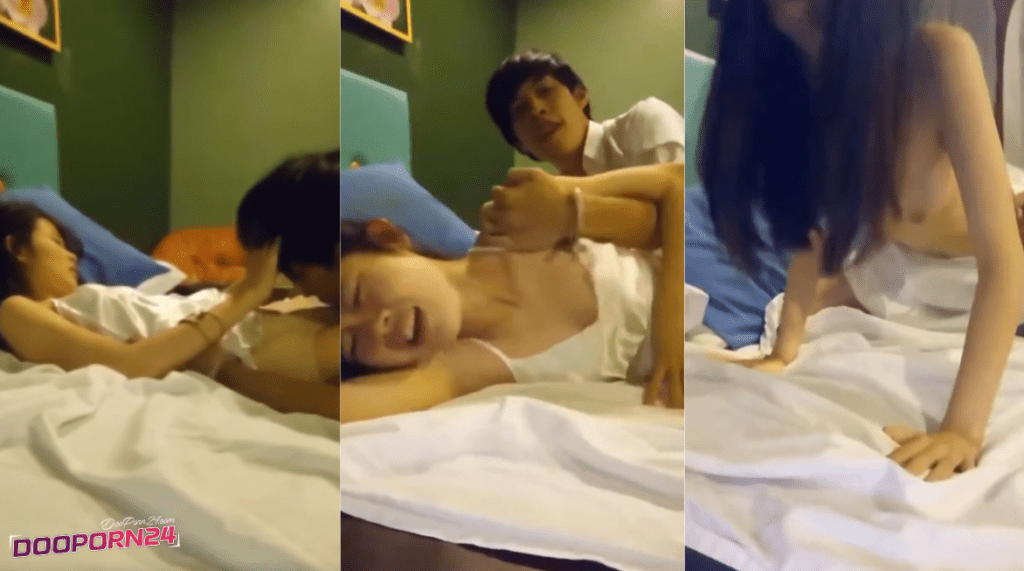 คลิปหลุดวัยรุ่นขี้เงี่ยน เปิดห้องมาเย็ดกัน โดนตั้งกล้องถ่ายนัว เลียทั้งตัวก่อนเสียบควยกระแทกกันเน้นๆ ร้องครางลั่นท่าหมาอย่างเสียว อ้าหีใส่กันสุดควยแตกในคาหี