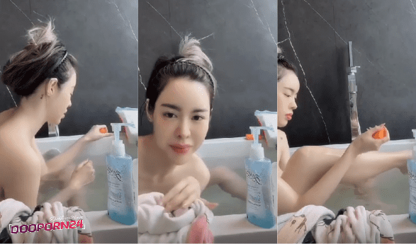 คลิปดูหีหลุด ไอซ์ปรีชญาอาบน้ำ มาดูดาราสาวอาบน้ำกันดีกว่า น้องไอซ์ไลฟ์สดไปอาบน้ำไป แต่เผลอหลุดหัวนมโผล่เต็มๆ