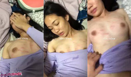 คลิปหลุด สาววัยรุ่นงานจากทางบ้าน โดนผัวจับเย็ดอย่างเสียว รอยดูดเต็มคอท่าทางจะเงี่ยนจัด นอนแแหวกขาให้เย็ดอย่างเสียวร้องครางอย่างมันส์