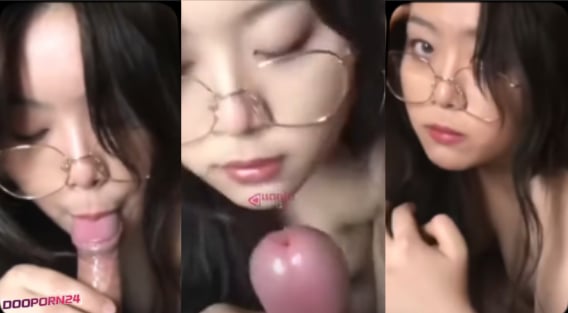 คลิปหลุดทางบ้าน สาวแว่นอย่างน่ารัก กำลังอมควยให้ผัวอย่างเสียว อมอย่างลึกอ๊อคๆ ผัวเงี่ยนจัดจับควยกระแทกปากรัวๆ จนโดนปล่อยน้ำแตกคาปาก