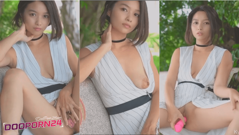 คลิปหลุด18+ นางแบบสาวสุดเอ็ก มาเดินแบบโชว์นอกสถานที่ แล้วโชว์หีโชว์แตด แล้วเอาดีลโด้มาแหย่หีโชว์อีก